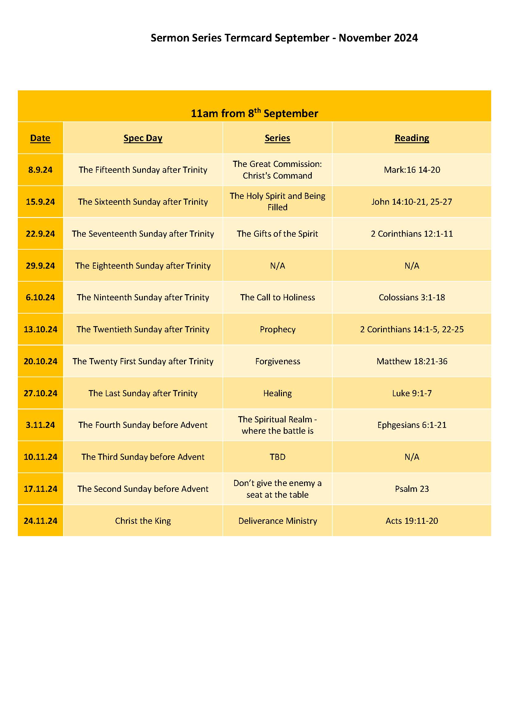 2024 September - December Term